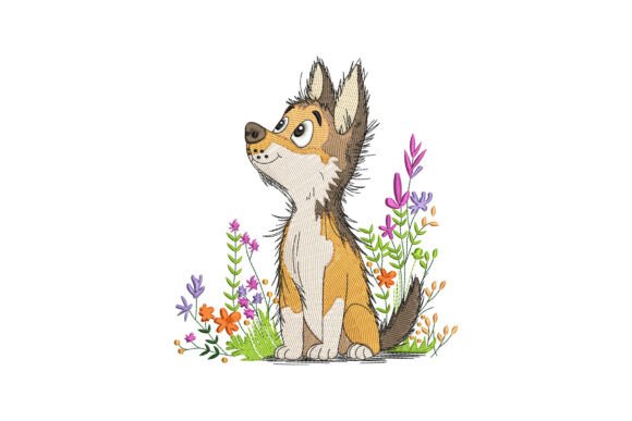 Floral Dog